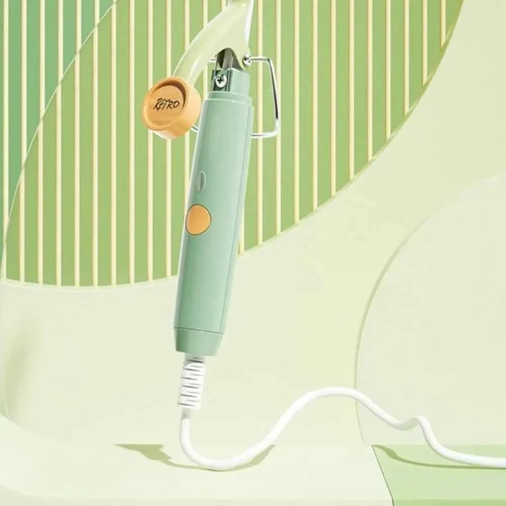 Professional 9mm Wool Hair Curling Iron Short Hair Electric Curler Wand Ultra-fine Ceramic Teddy Curling Iron Salon Styling Tool