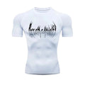 Compression t-Shirts for Mens Short Sleeve Gym Breathable Workout Fitness Undershirts Quick Dry Athletic High Elasticity Tops
