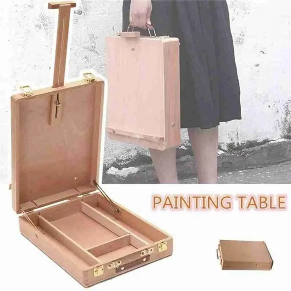 Artist Beech Drawing Supplies Desktop Art Oil Paint Easel Sketch Box Painting Supplies