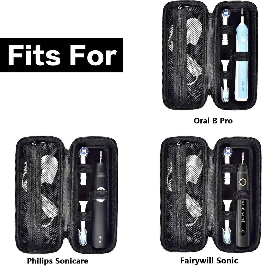 Toothbrush Travel Case Compatible with Oral-B Pro 1000, 2000, 3000, 3500, 1500/ for Philips Sonicare ProtectiveClean 4100 5100