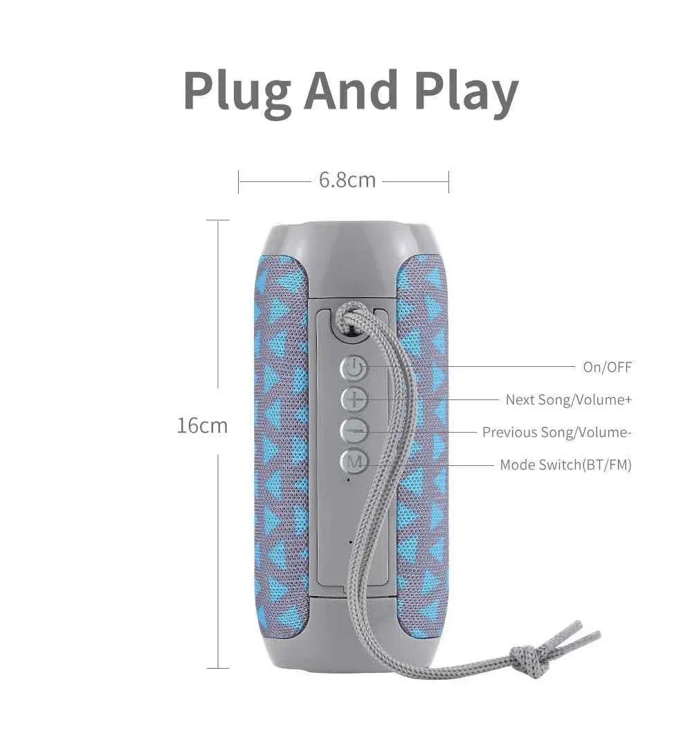 Bluetooth Speaker T&G TG117 Portable TWS Sound Box Waterproof Loudspeaker Outdoor Stereo Surround Speakers Support TF FM Radio