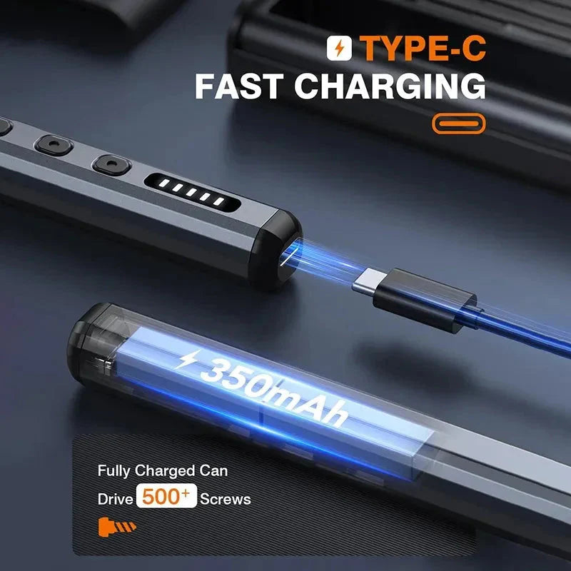 Mini Electric Precision Screwdriver, 38 in 1 Magnetic Bits, Torque Control, DIY Tools, Repair Tool Kit for iPhones, Switch,PS5