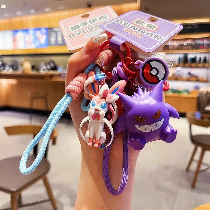 Genuine Pokemon Keychain: Scented Anime Figure Pendant