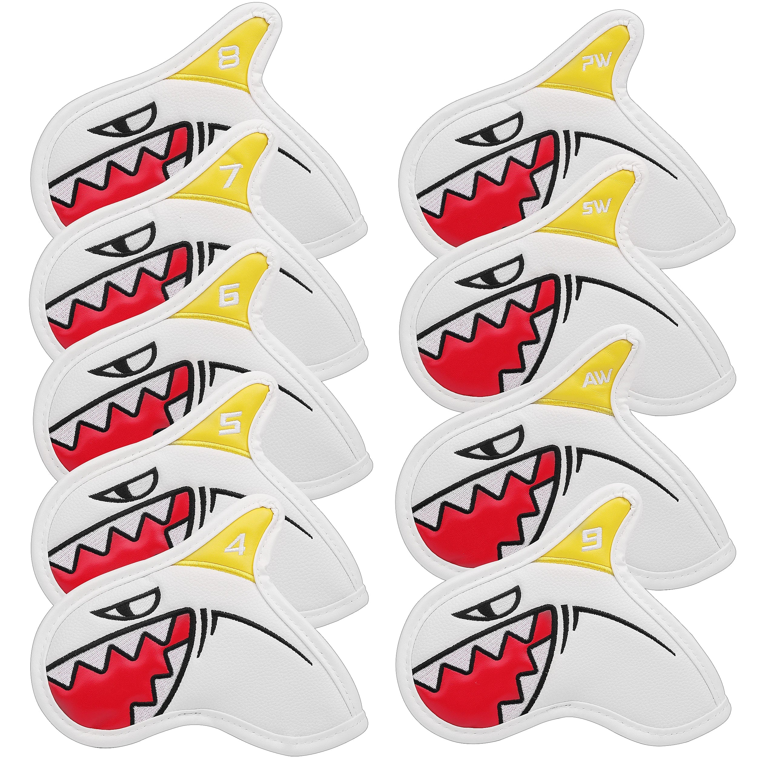 New 9pcs / Set Cool Golf Irons Headcovers  #4-9PAS Golf Iron Set Head Covers  for Man Women