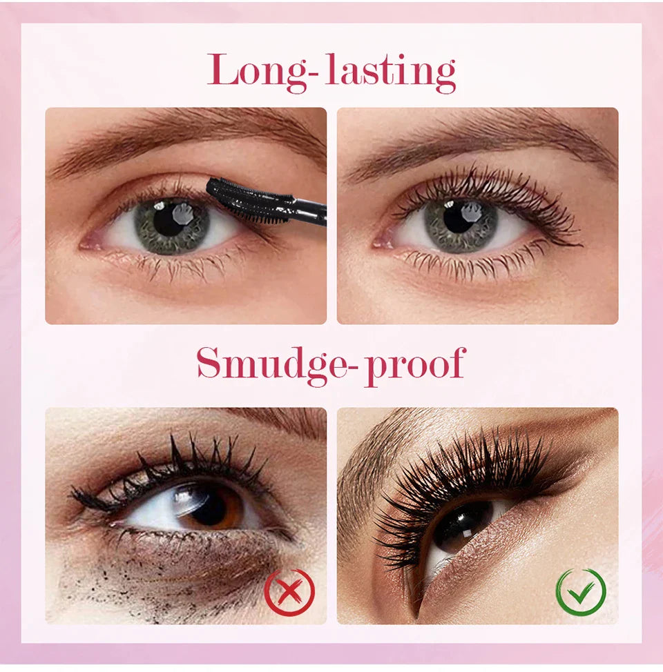Black Waterproof Mascara Lengthening Eyelash Extension Eye Lashes Brush Beauty Curling Mascara Korean Cosmetics Long-wearing
