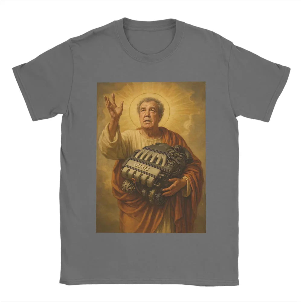 Men Women Printed Jeremy Clarkson Protect Us From Electric Motors Tee Oversized Fashion T Shirts Cotton Unisex T-shirts Clothing