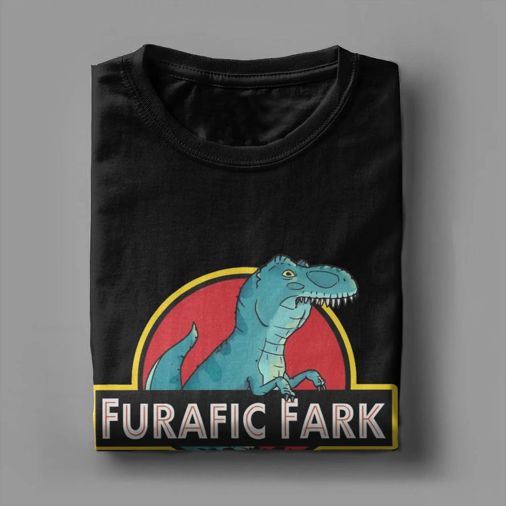 Men Furafic Fark 2 T Shirts Meme Pure Cotton Clothing Unique Short Sleeve Crewneck Tees Plus Size T-Shirts