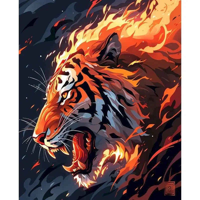 Diy Paint By Numbers For Adults Beginners Wolf Animals Acrylic Painting By Number Kits Home Decoration Framelessless