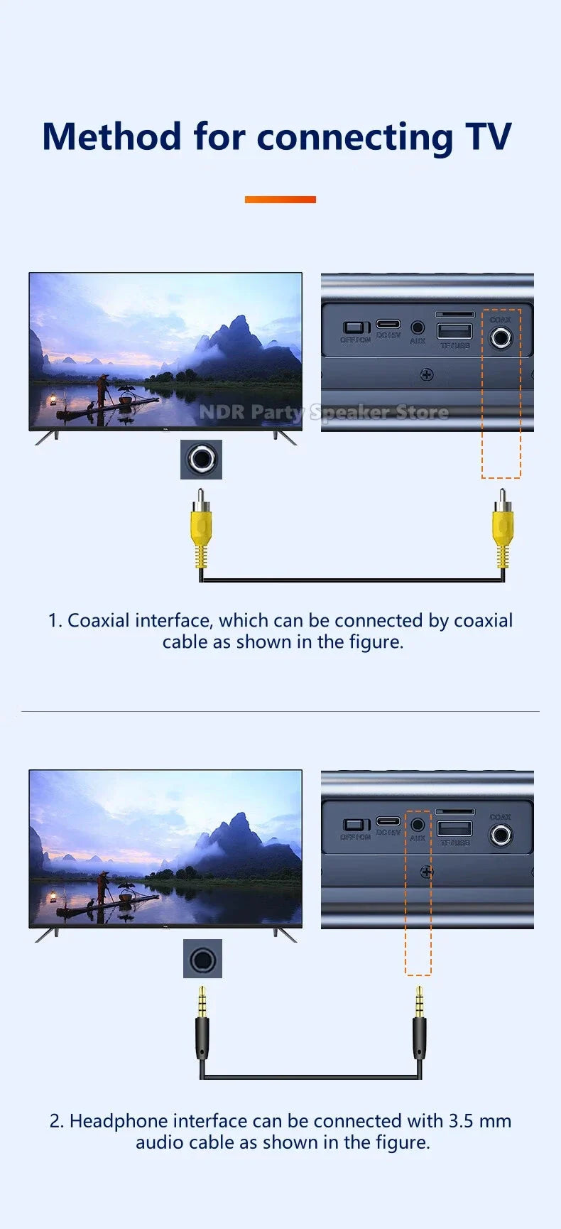 9D Stereo Sound Bar For TV Cinema Echo Wall Bluetooth Speakers COAX AUX U Disk Home Audio Subwoofer 8 Horns 40W High Power