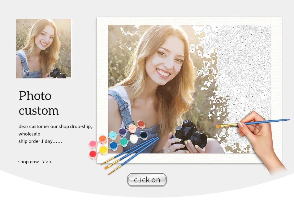 DIY Paint by Numbers Kit for Adults - Natural Scenery & Botanical Canvas Art