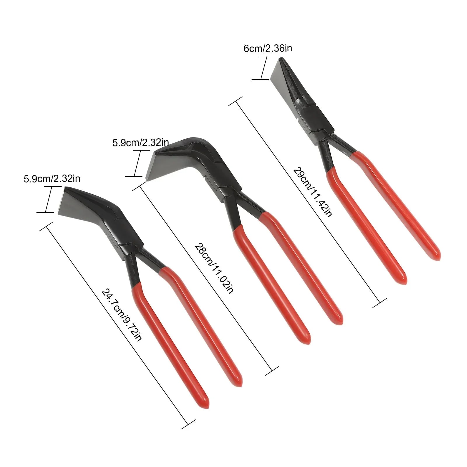 3PCS Bending Pliers Straight/45°/90° Pliers Kit Metal Bending Roofing Tool Sheet Metal Fabrication Tool for Utomotive Repair DIY