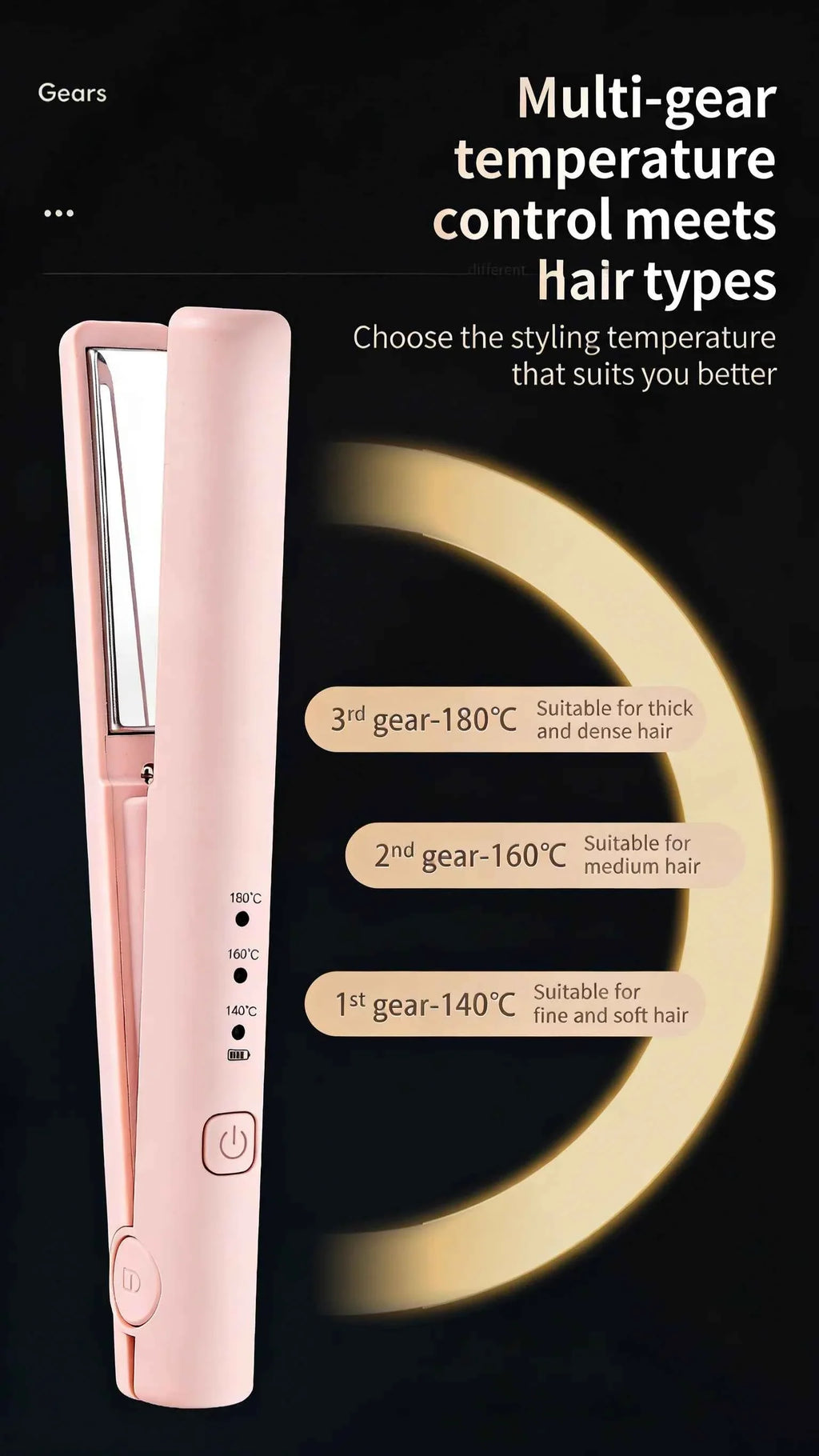 Hair Straightener Curling Iron Curler Rotating Hair Dryer Brush Tymo Styling Tool Beauty Salon Supplie Mini Crimping Hair Iron