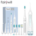 Fairywill Professional Oral Care Set - Waterproof Water Flosser & Electric Sonic Toothbrush Combo