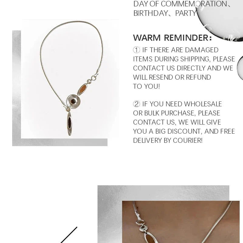 Artistic Craft Jewelry Accessories Eye Motif Necklace and Earrings Set for Women Men Fashion Forward Accessories