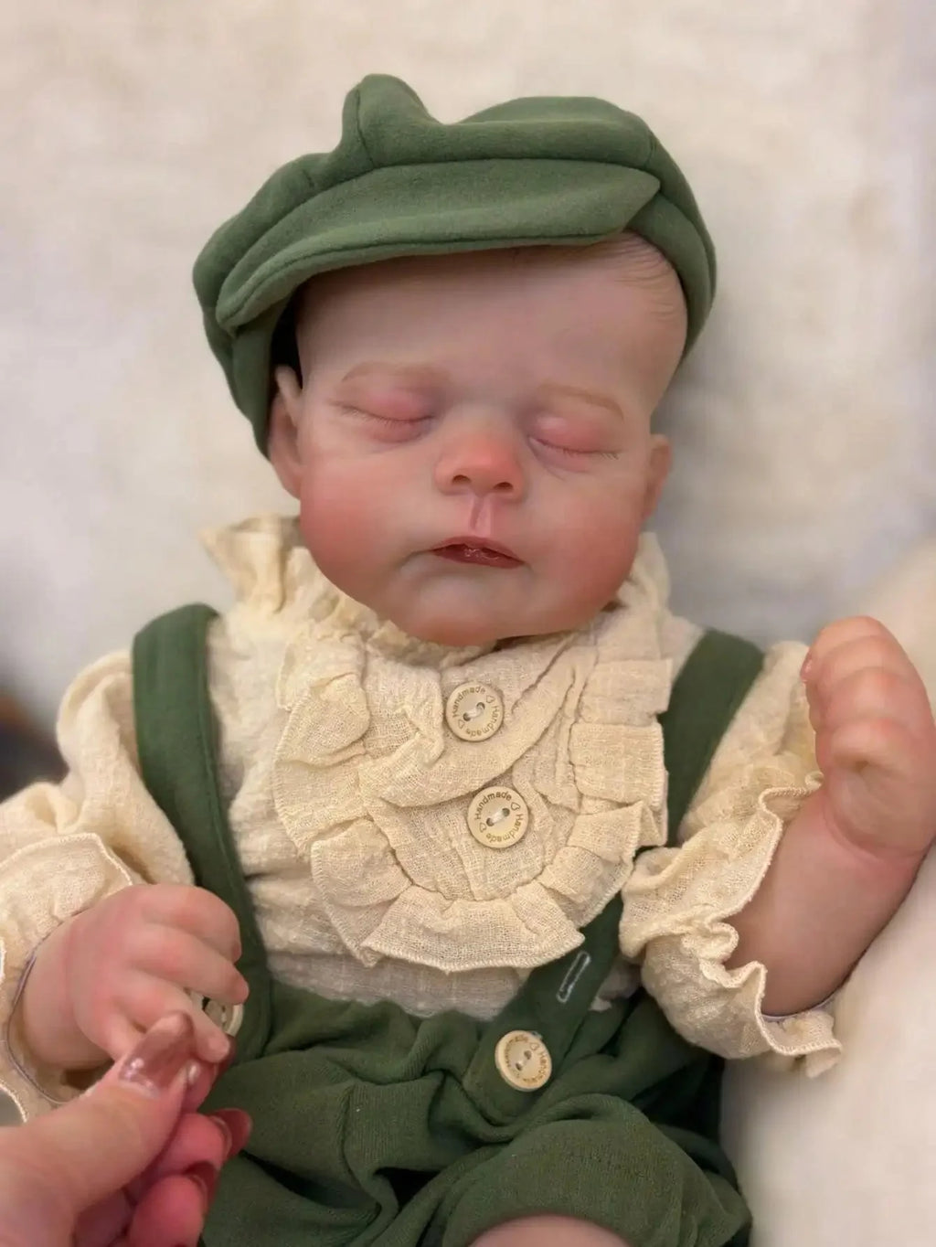 18-Inch Adorable Eric Reborn Baby Doll Sleeping Pose | Flexible Cloth Body, Collectible Art Gift