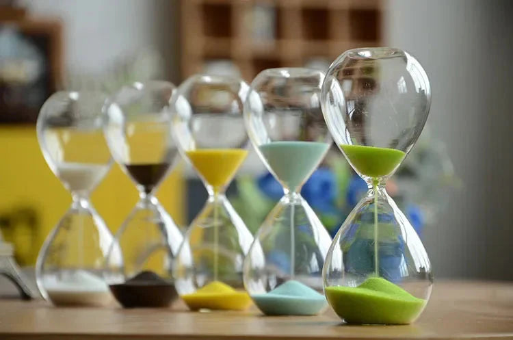 5/15/30/60 Mins Hour Glass Sand Watch Timer Sand Clock Household Items Hourglass Sand Timer Large Home Office Decor Shower