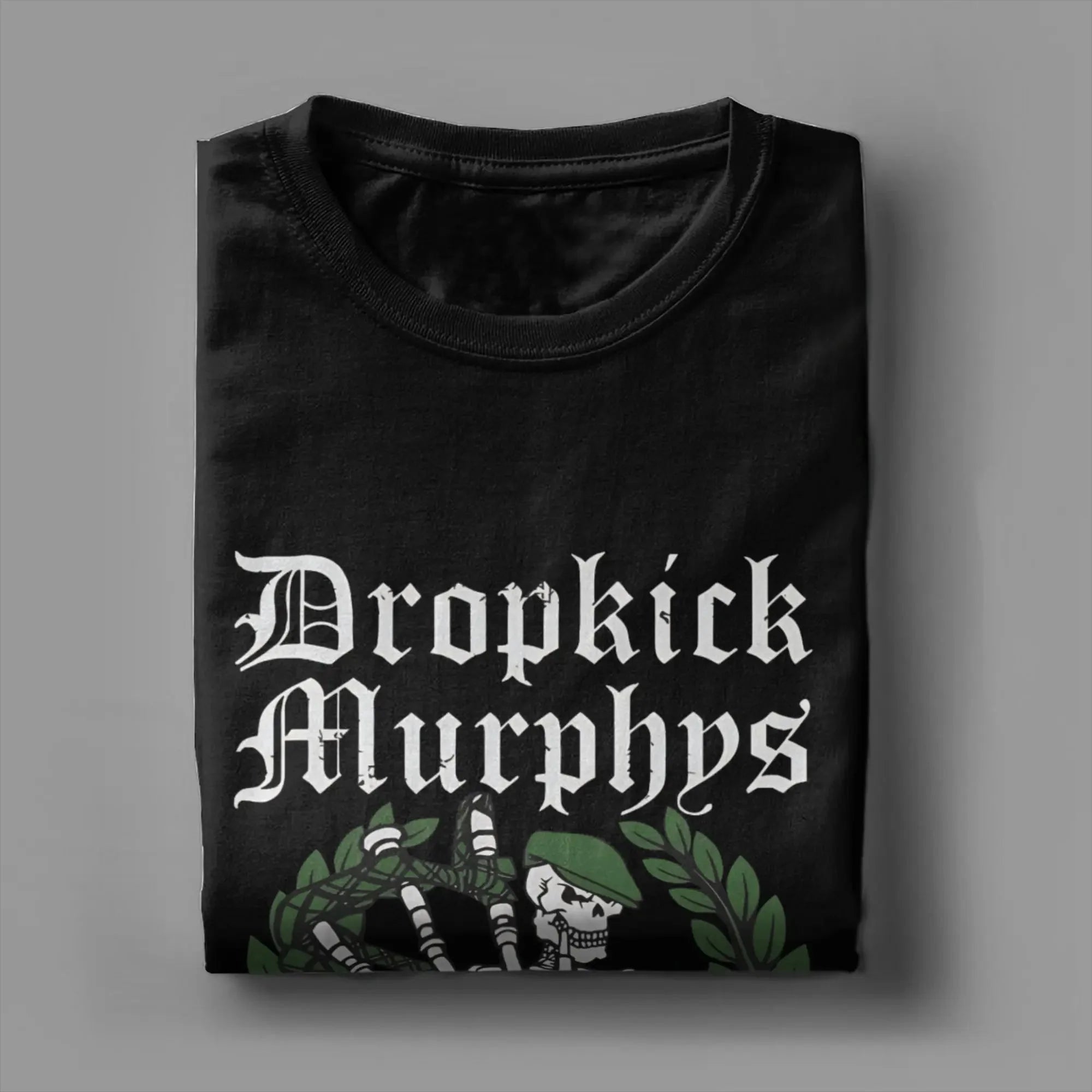 Men's T-Shirts Dropkicks Murphyss Band Novelty 100% Cotton Tee Shirt Short Sleeve  T Shirt Crewneck Clothing Gift Idea