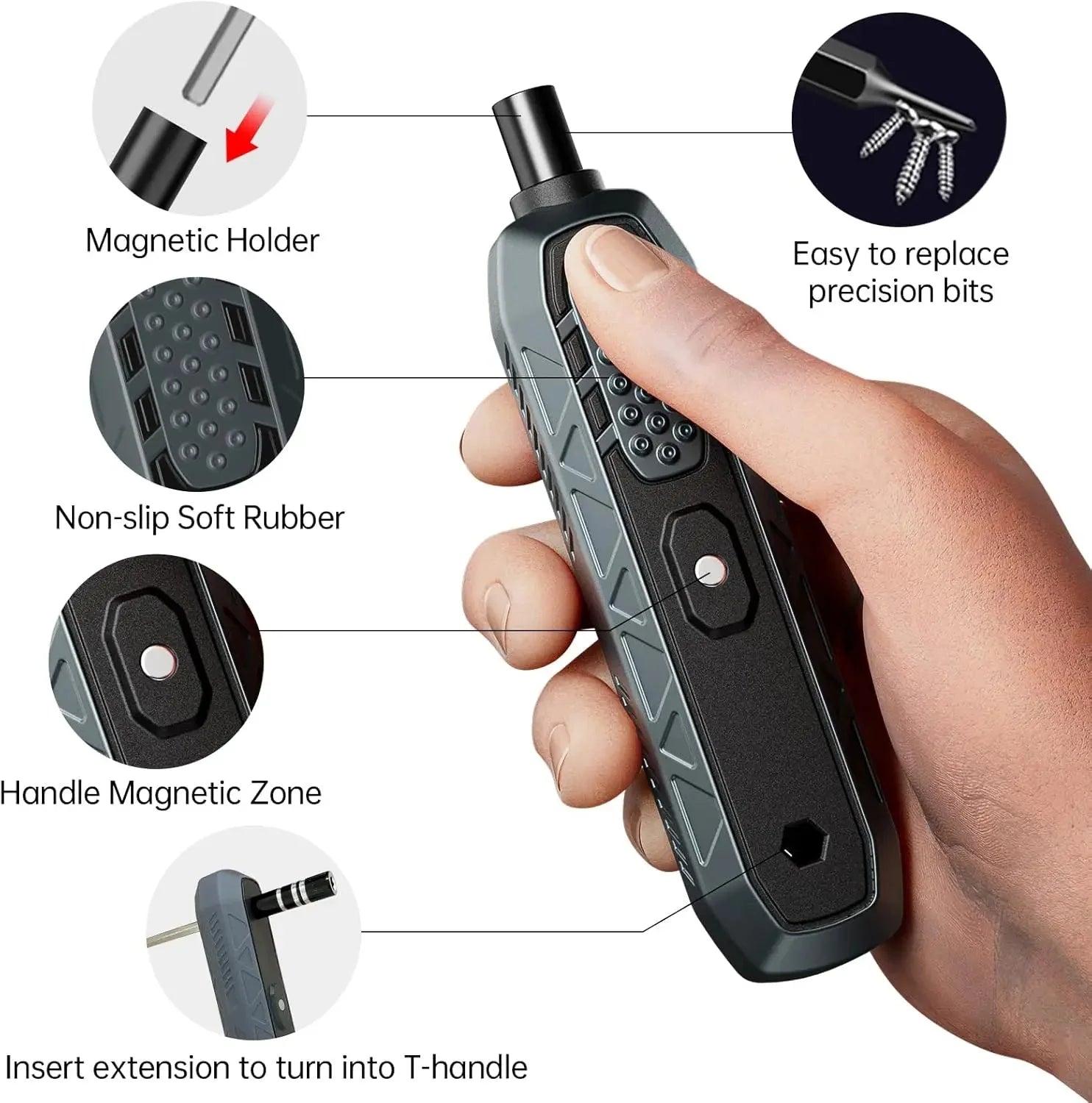 Professional 160-Bit Magnetic Screwdriver Set, 21 Precision Types for Laptop Watch Xbox Console Glasses Doorbell DIY Electronics