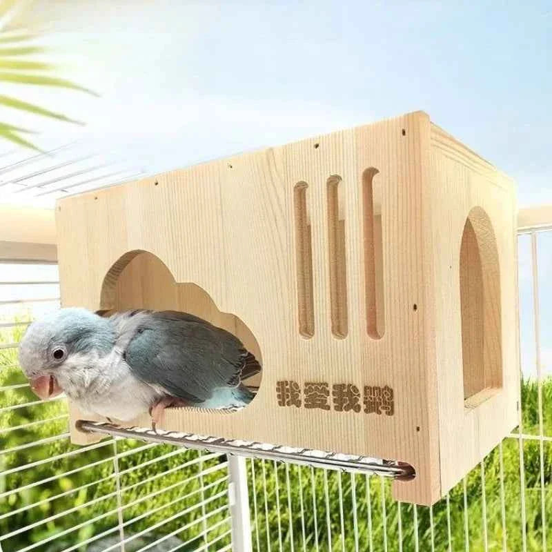 Hanging Bird Nests Breathable Hatching Bird's Wooden House Pet Supplies Swallow Finch Squirrel Small Birds Animals Nests Box
