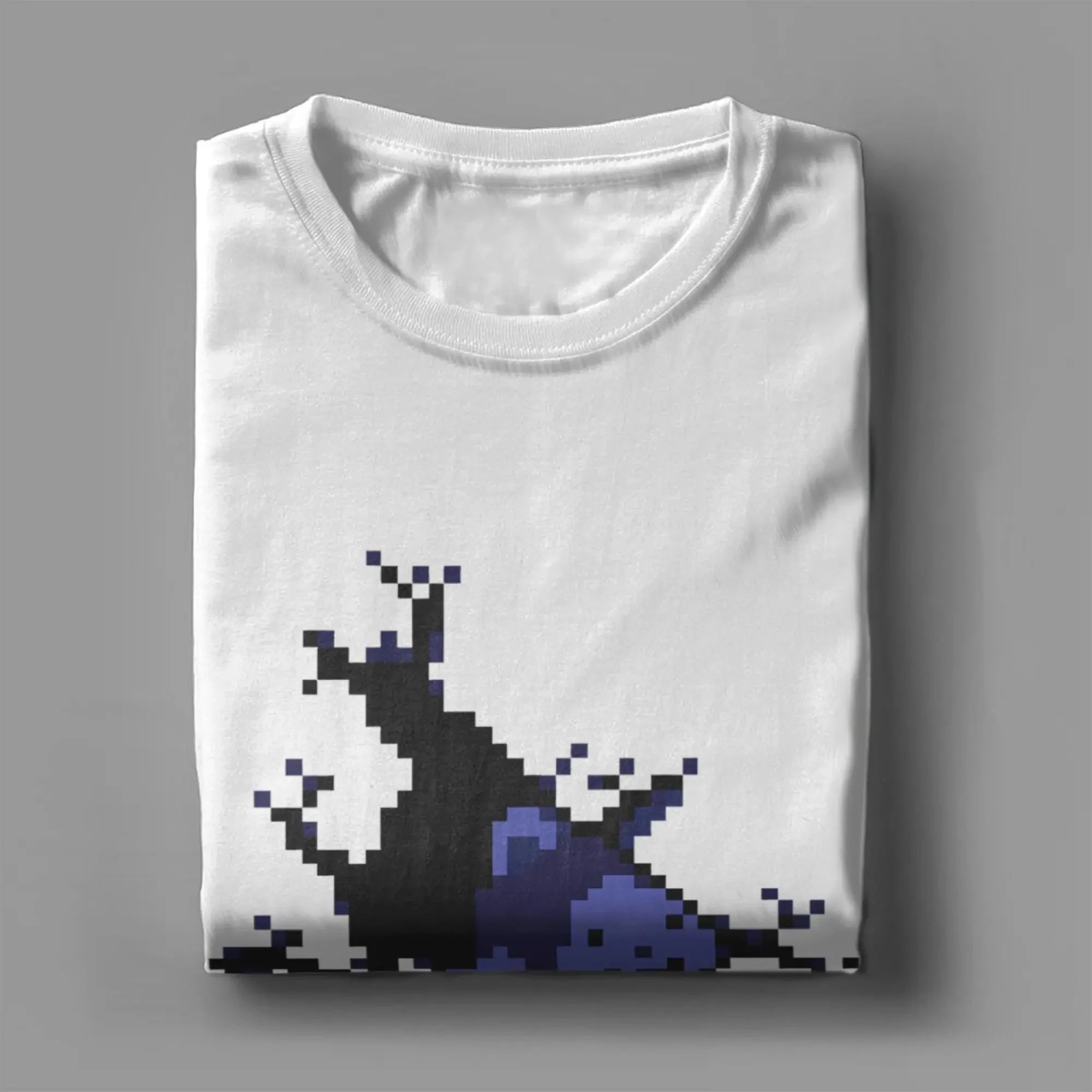 Men's T-Shirts Game Undertale Temmie Novelty Pure Cotton Tee Shirt Short Sleeve  T Shirt Round Neck Clothing Gift Idea