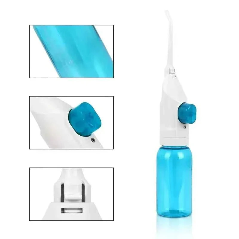2025 Household High Pressure Oral Irrigator Portable Teeth Clean Water Dental Floss Manual High Pressure Water Toothpick 2024