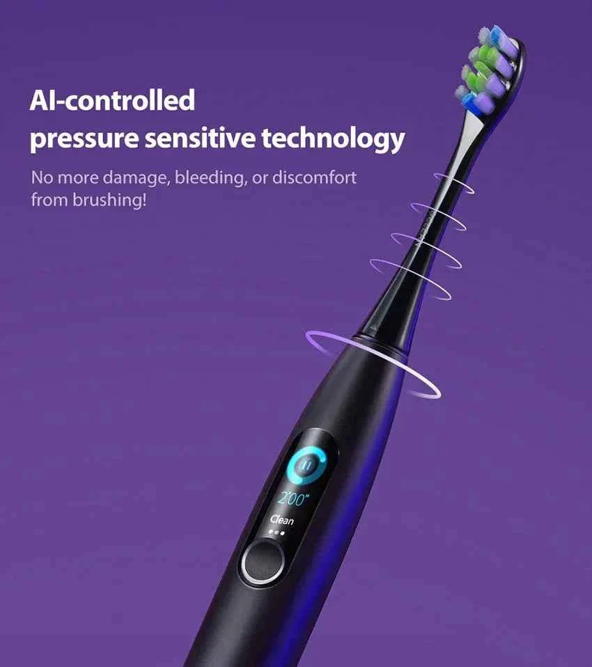 Oclean X Pro Sonic Electric Toothbrush Whitening Teeth Vibrator Wireless Charge 40 Days Works Smart APP Ultrasonic Check QH2