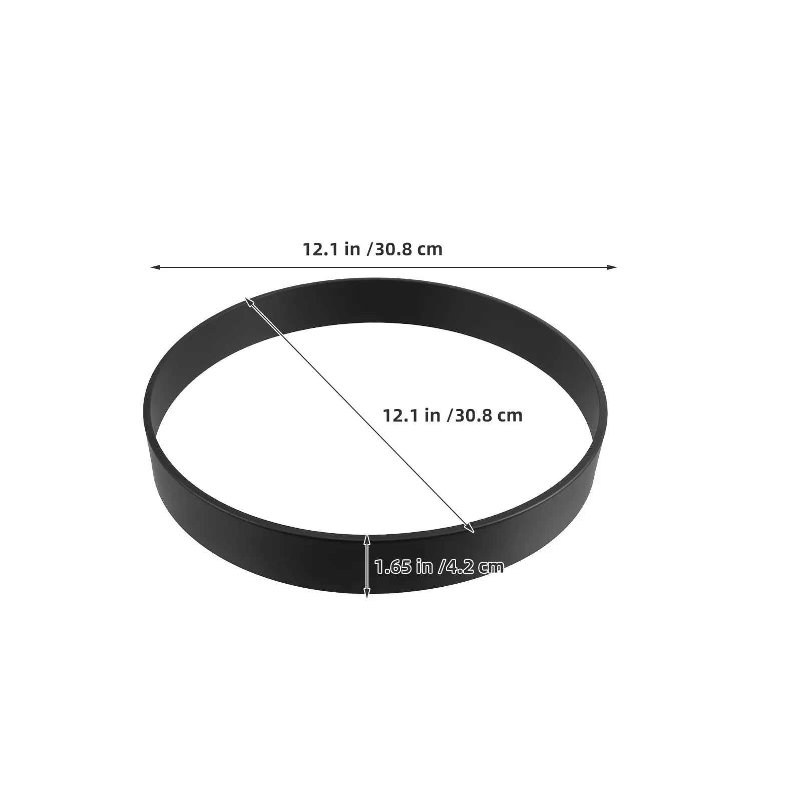 2pcs Metal Frame For Wall Clock Replacement 12 Inch Quartz Clock Shell/Border/Trim Thin - 42mm Thick Minimalist Installation