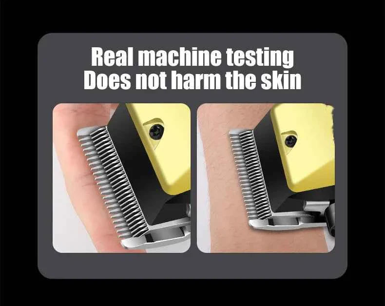 USB Rechargeable Hair Clippers for Men, Three-piece Set with Oil Head and Electric Trimmers, Ideal for Home Use
