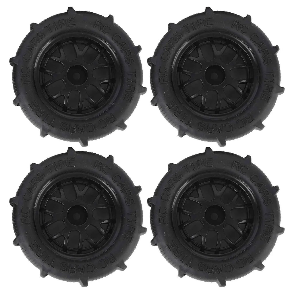 RC Beach Tires 1/14 1/16 1/18 Universal Rubber Plastic Good Grip Strong Cushioning RC Car Desert Wheels RC Desert Wheels