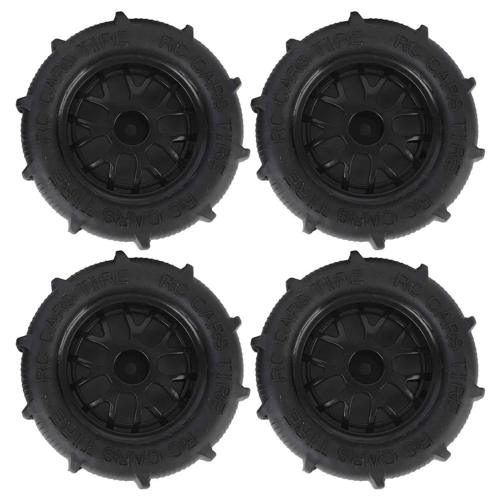 RC Beach Tires 1/14 1/16 1/18 Universal Rubber Plastic Good Grip Strong Cushioning RC Car Desert Wheels RC Desert Wheels