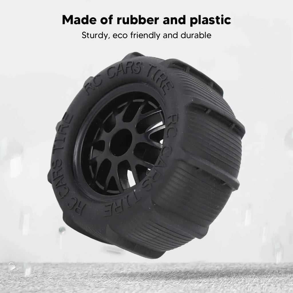 RC Beach Tires 1/14 1/16 1/18 Universal Rubber Plastic Good Grip Strong Cushioning RC Car Desert Wheels RC Desert Wheels