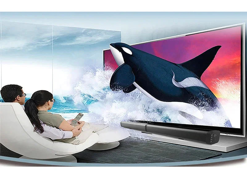 40W 4Ω Full Range Bluetooth Soundbar Detachable Speaker 3D Surround Sound 2.0CH Stereo Audio Loudspeaker HDMI AUX Optical USB TF