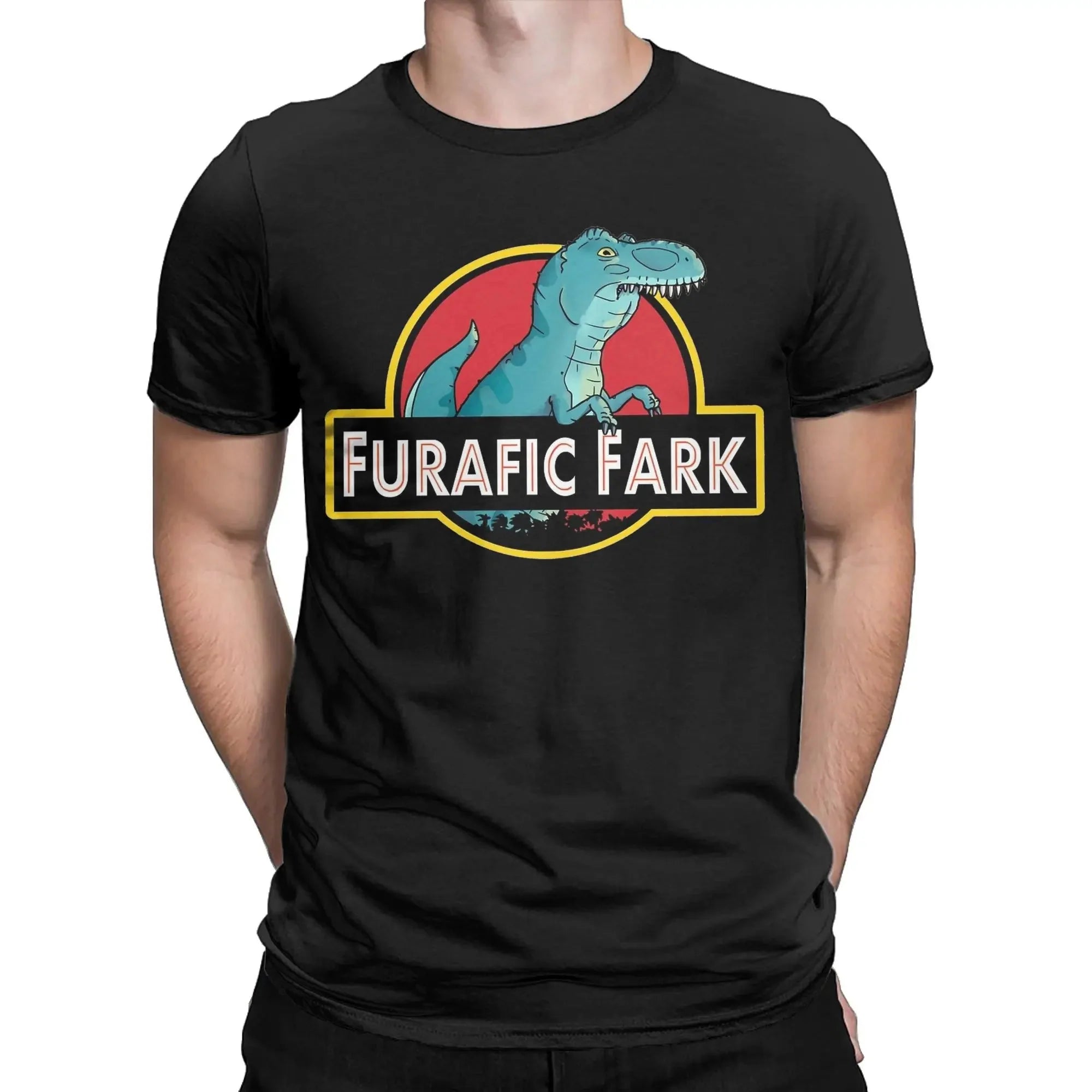 Men Furafic Fark 2 T Shirts Meme Pure Cotton Clothing Unique Short Sleeve Crewneck Tees Plus Size T-Shirts
