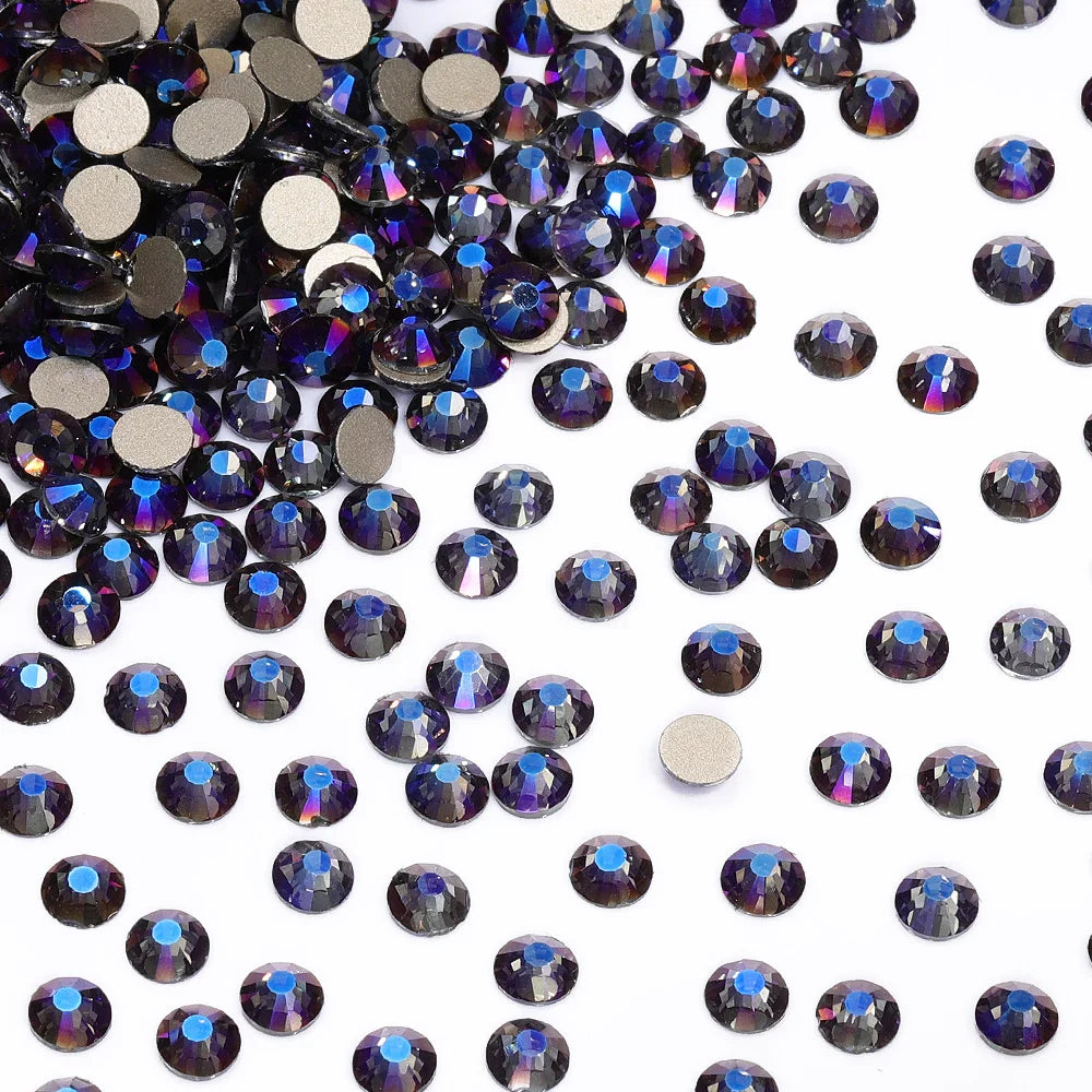SS3-SS30 Gold Bottom Flat Back Glass High Quality Crystal Rhinestones