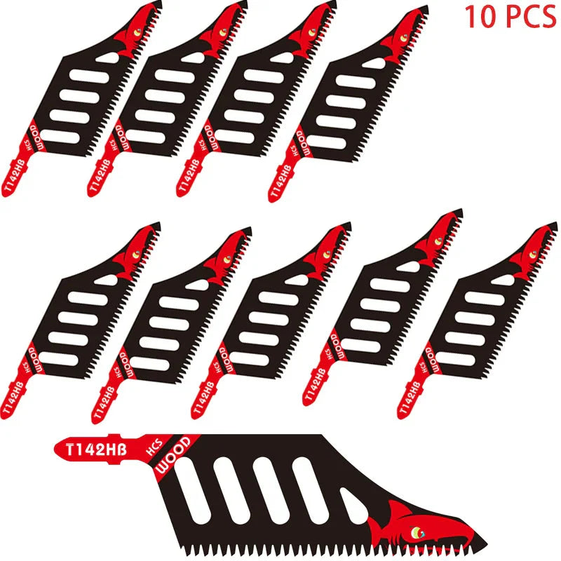 Jigsaw Blade Extra Long Heavy Duty Scroll Saw Blades T-Shank Fine Coarse Teeth for Wood Aluminum Tight Spaces