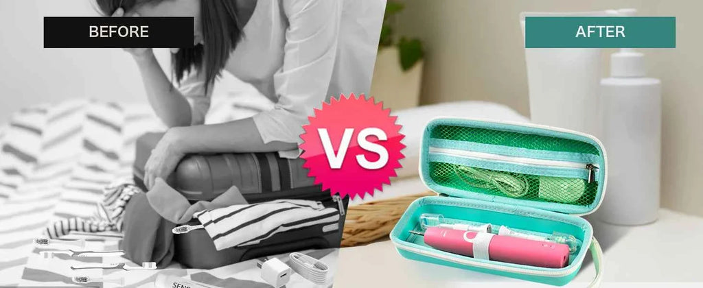 Toothbrush Travel Case Compatible with Oral-B Pro 1000, 2000, 3000, 3500, 1500/ for Philips Sonicare ProtectiveClean 4100 5100