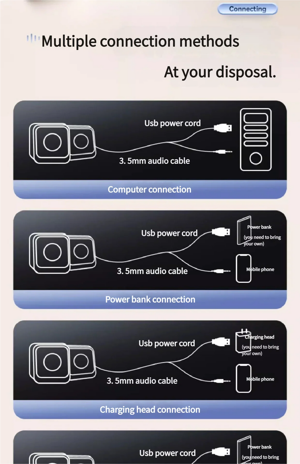 SOREX E-1078 Ultra-Portable USB Multimedia Speakers - 2.0 Channel 6W Stereo Sound for Laptop & PC