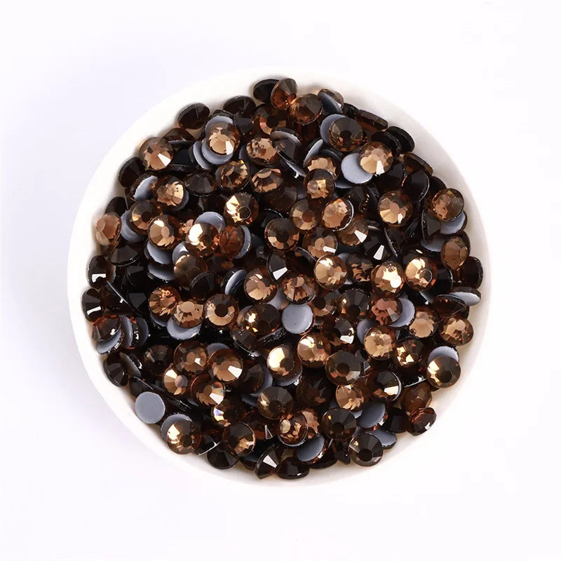 SS3-SS30 Yellow Series Hot-Fix Glass Flat Back Rhinestones
