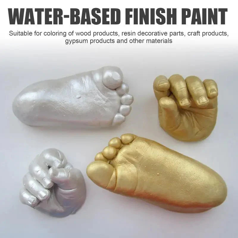 30ml Gold Paint Metallic Acrylic Paint Waterproof Not Faded For Statuary Coloring DIY Hand Clothes Painted Graffiti Pigments