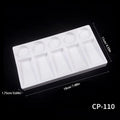 Artsecret 1 pc Simple White Ceramic Multi-Compartment Palette Pigment Mixing Palette Art Supplies Multiple Variants Available