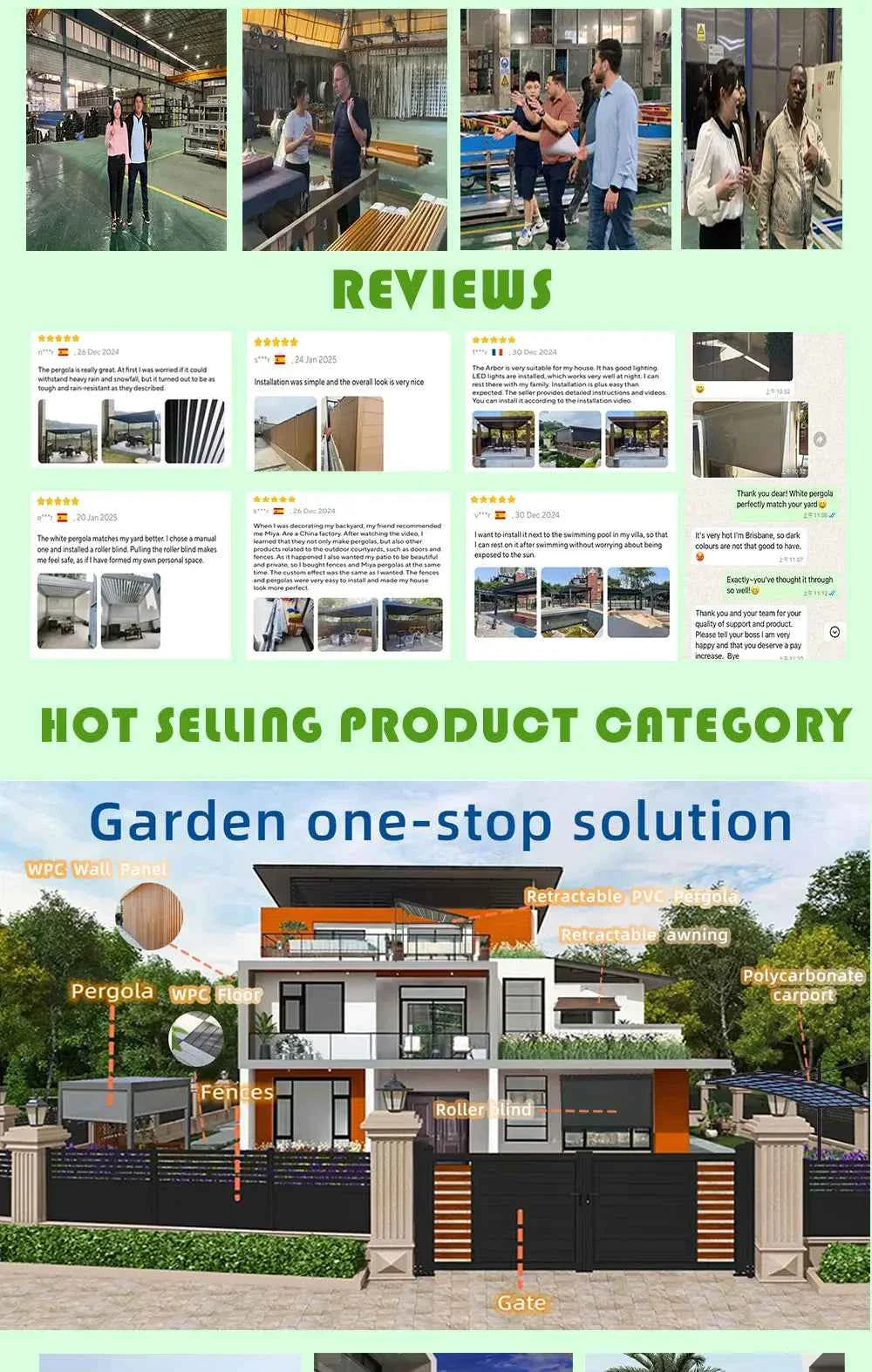 3x4m Motorized Aluminum Pergola - Waterproof Gazebo with LED Lighting & Roller Shutters