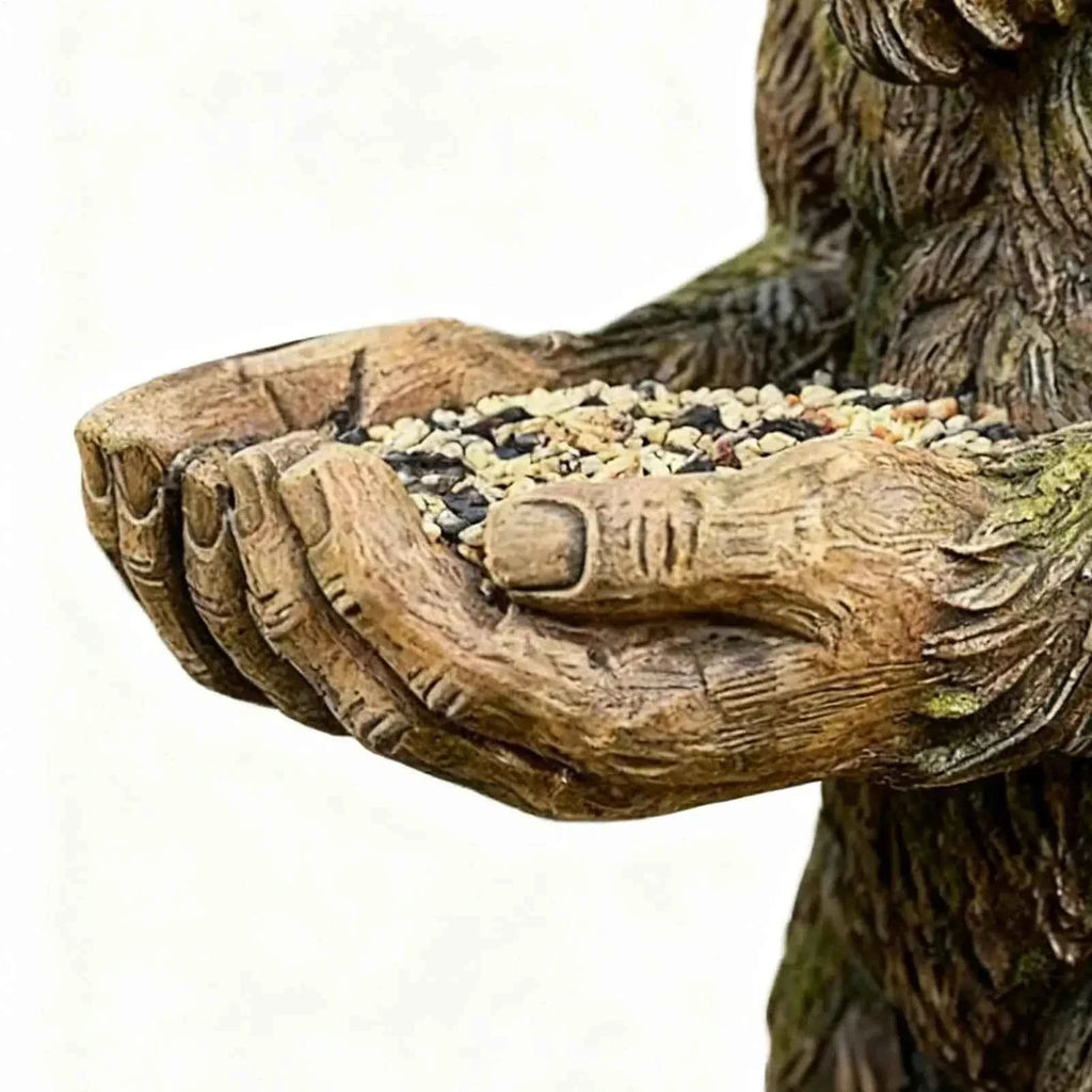 Bird Feeder Big-foot Garden Sculpture Yard Art Decoration Wild Bird Feeding Station funny resin statue Bird Feeding supplies