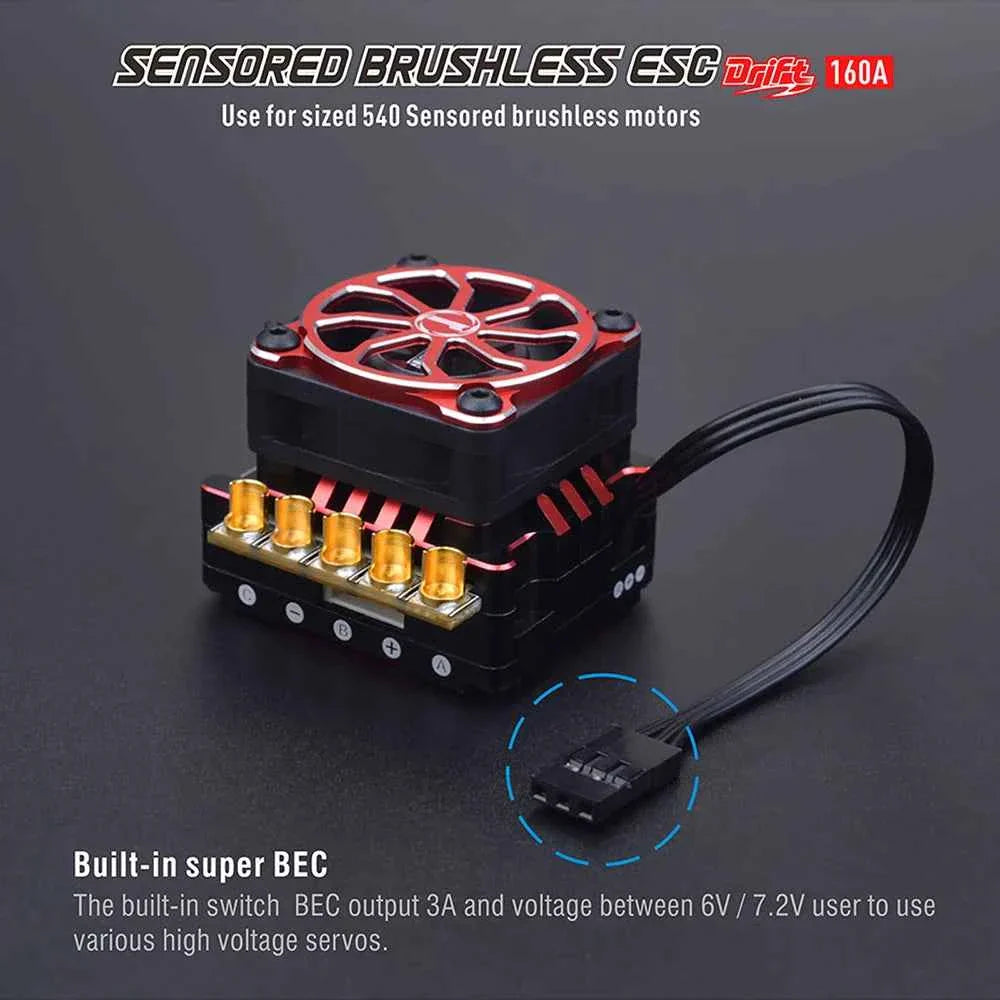 Rocket RC Brushless Motor Thunder 540 Sensored 10.5T 13.5T 3.175 mm Shaft for 1/10 RC Racing Drift Car Parts Surpass Hobby