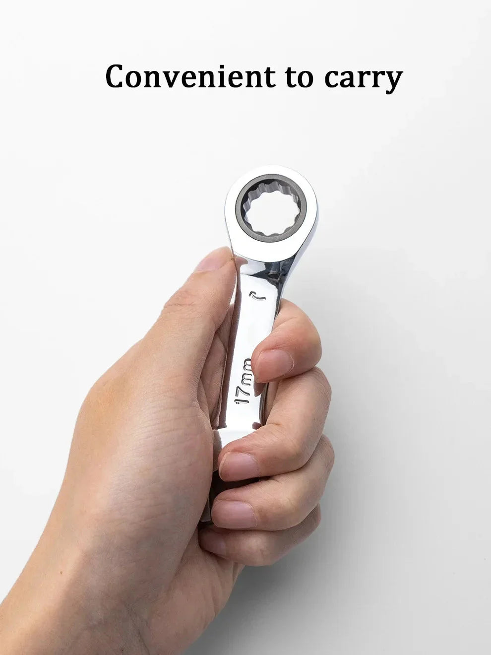 6-19mm Short Handle Quick Ratchet Wrench 72 Teeth Multi Functional Portable Short Dual-use Plum Blossom Small Wrench Hand Tools