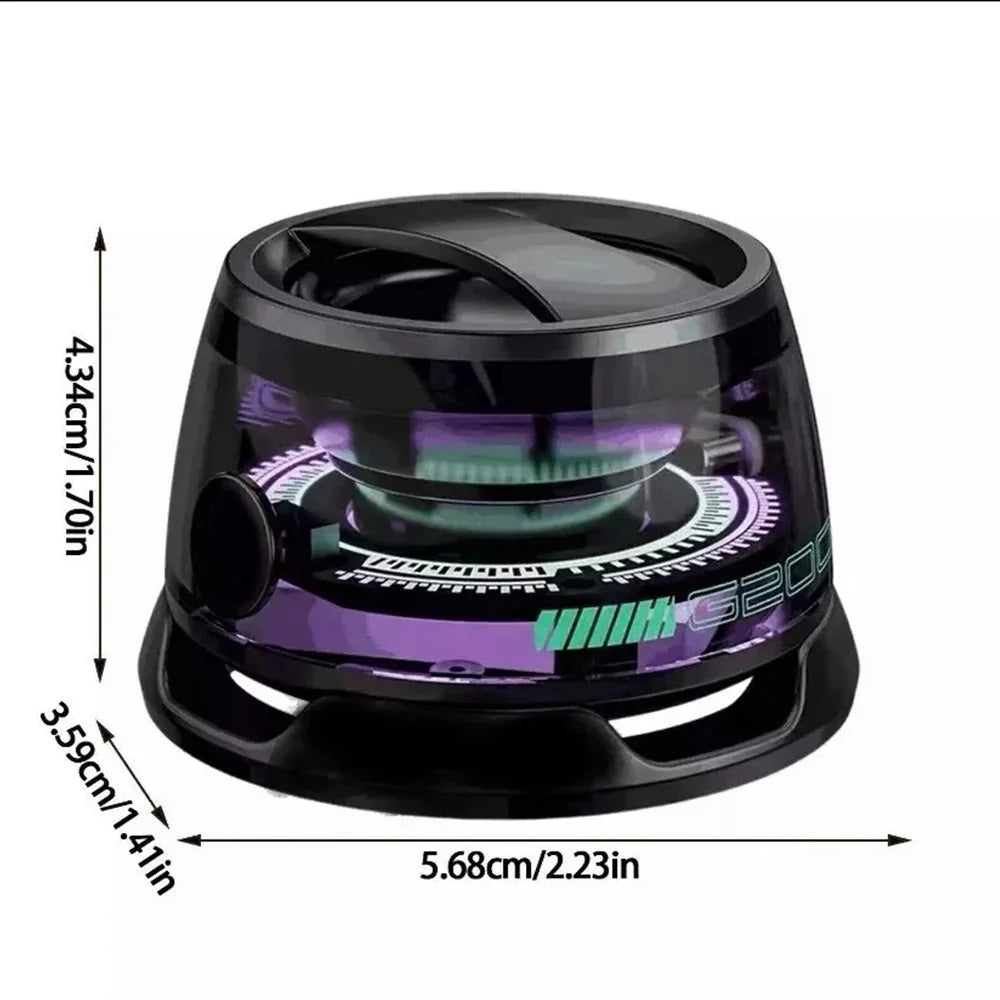 Magnetic Portable Bluetooth Speaker Mini Sound Box HiFi Stereo Soundbar Wireless Loudspeaker with LED Color Light Phone Holder