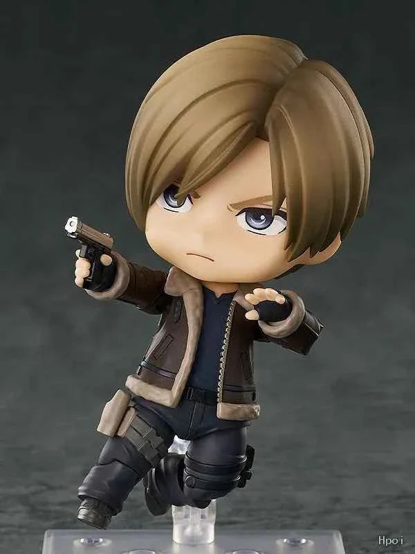 Aixlan #2337 Leon Scott Kennedy Figure 10cm Q Version Cute PVC Action Figure Amine Birthday Gift Collectible Figurine