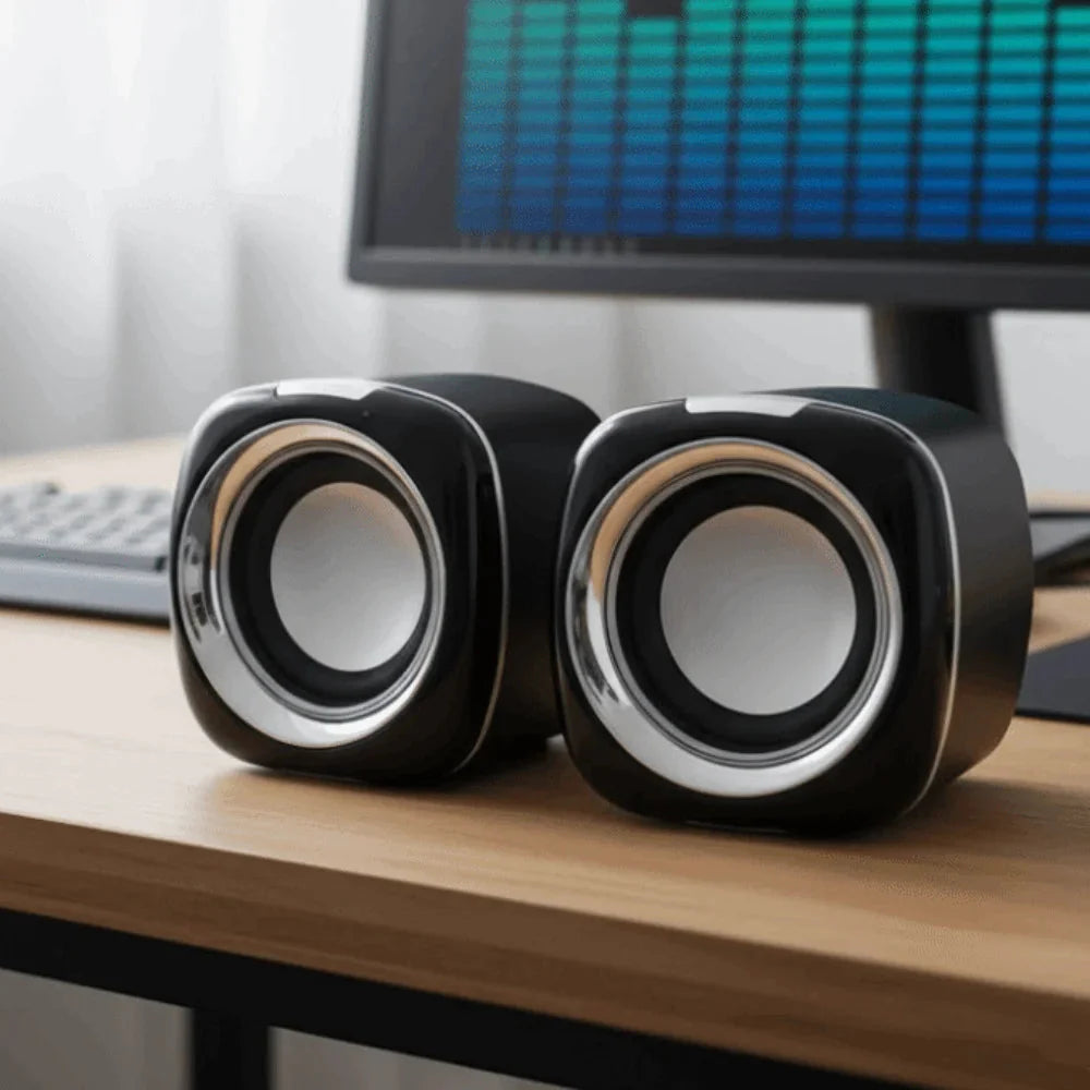 AUX Audio Speaker Wired High Volume 3.5mm Wired Small Speaker Stereo Portable Stereo Mini Speaker Phone/Pad/PC/Computer