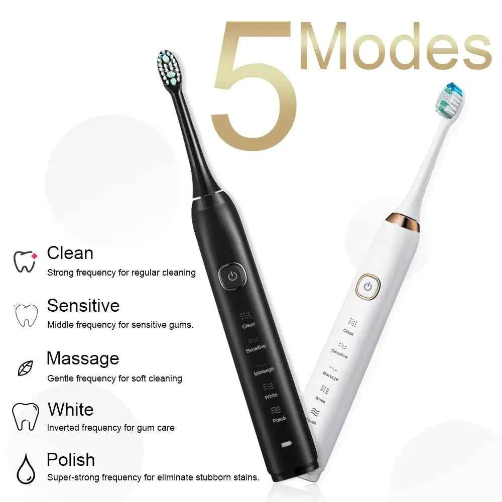 Compatible with Oral B Ultra Electric Toothbrush 3D Rotation Rechargeable Teeth Brush Pressure Sensor 8 Brushing Modes 2 Min Tim