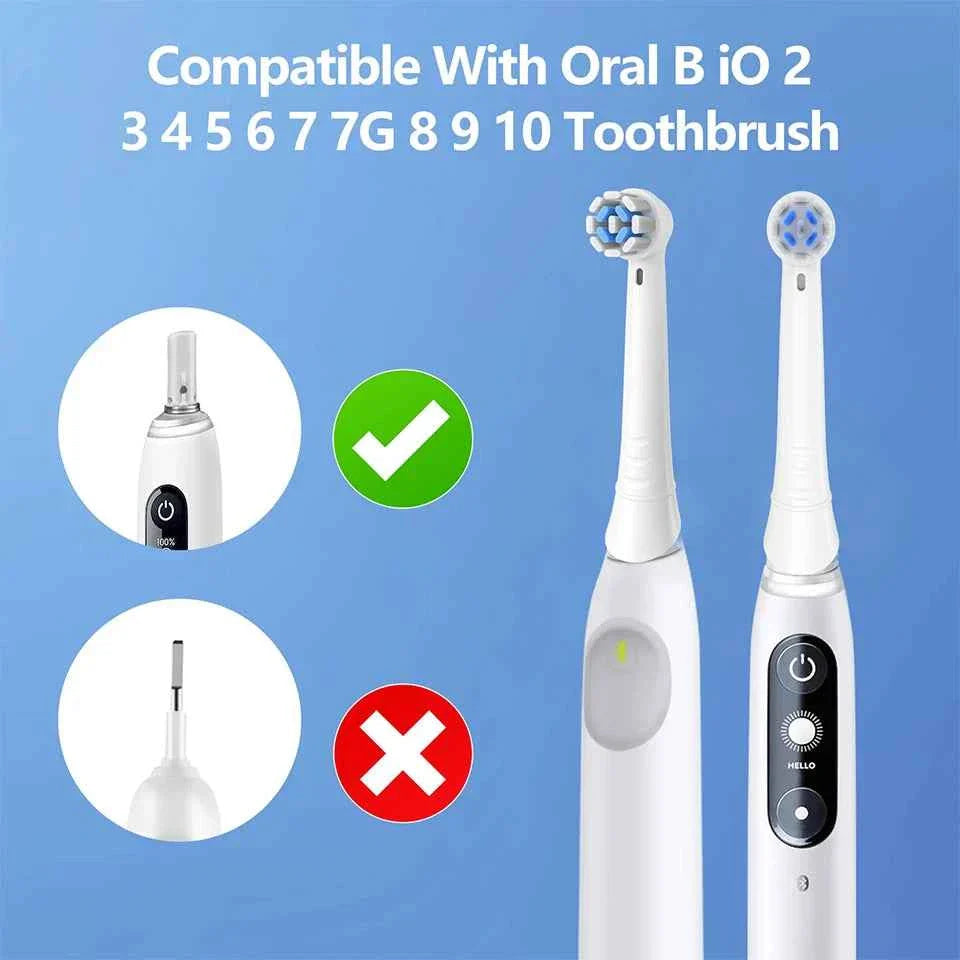 4-16Pack Toothbrush Replacement Heads Compatible with Oral B iO 10 9 8 7 6 5 4 3 Series Electric Toothbrush, 4 Pack Brush Heads