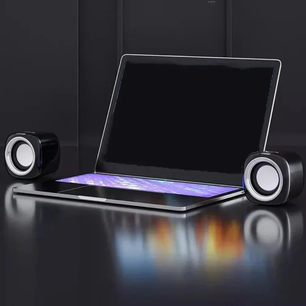 AUX Audio Speaker Wired High Volume 3.5mm Wired Small Speaker Stereo Portable Stereo Mini Speaker Phone/Pad/PC/Computer